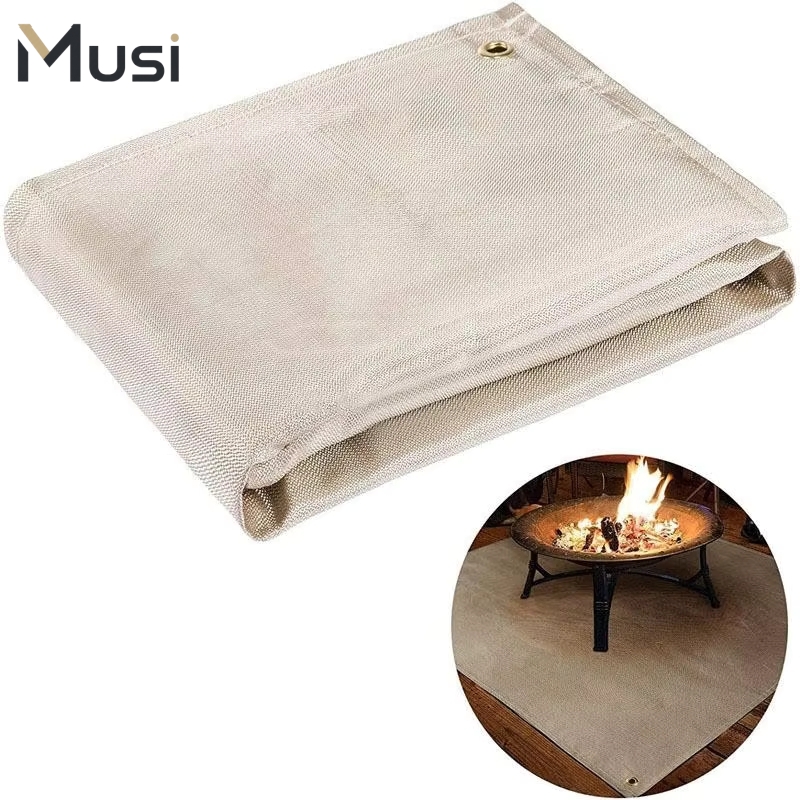 Camping With Cooking - BBQ Grill Mat Fireproof Insulation Pad