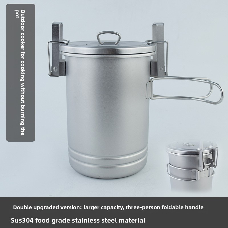 Camping With Cooking - Multi Functional Camping Rice Cook Pot