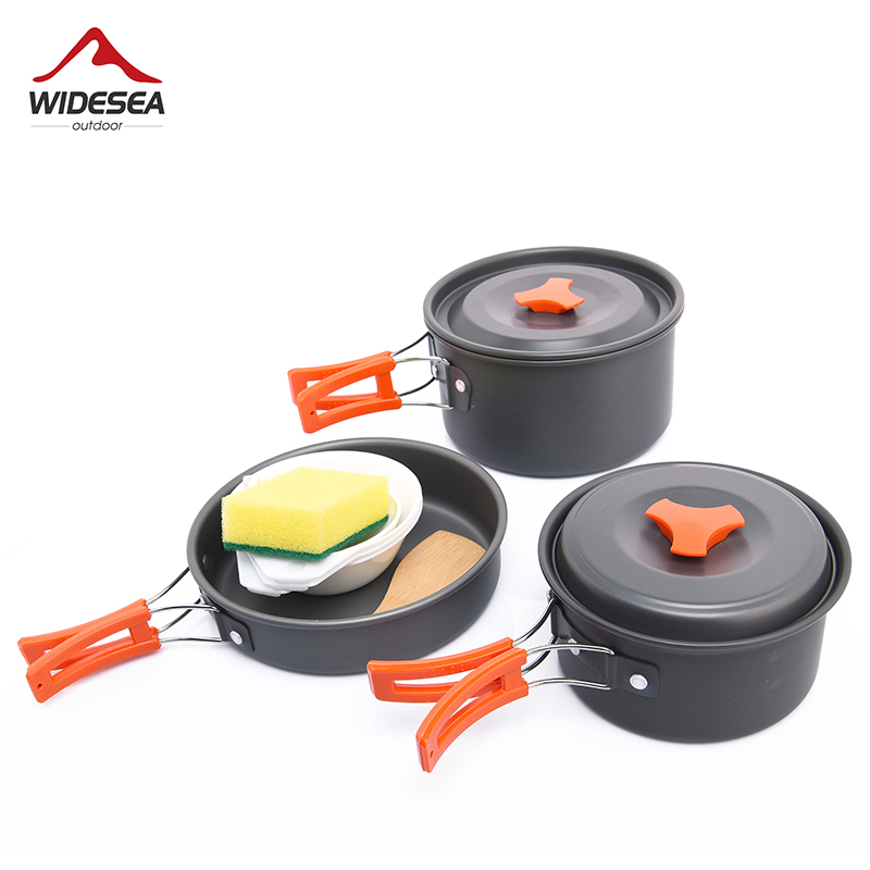 Camping Cooking Full Set - Widesea Camping Outdoor Cookware Set Tableware