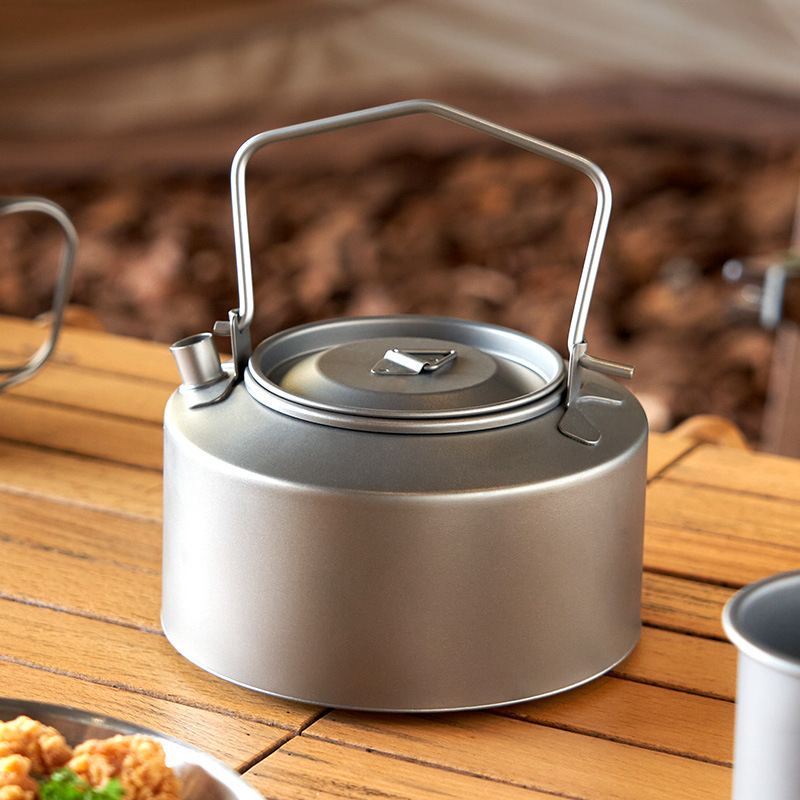 Camping Cooking System - Camping Water Cooking Kettle Titanium Kettle