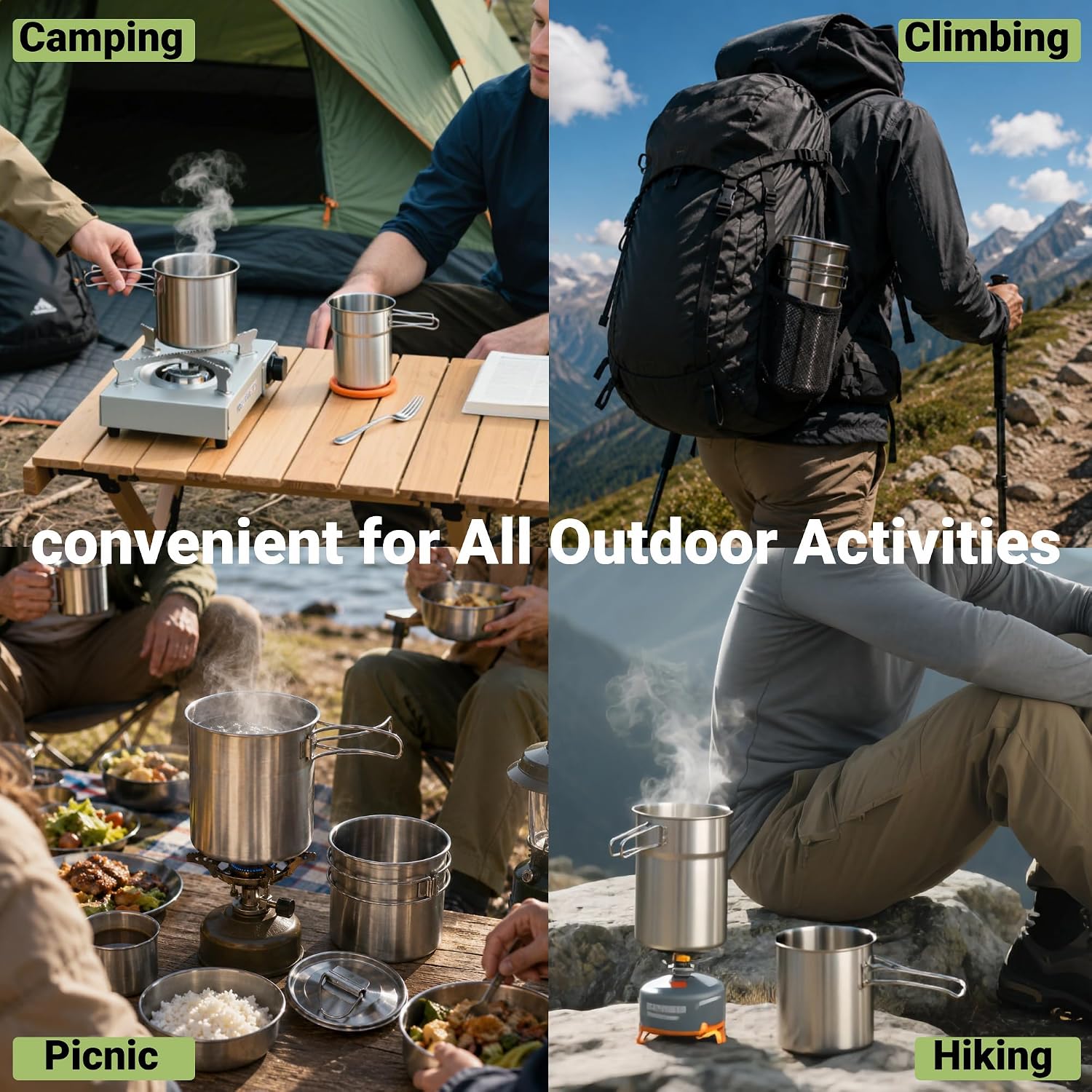 Foldable Camping Cups Mugs Cam - огляд і ціна Camping Cooking Hardware