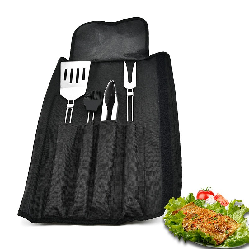4pcs BBQ Tools Set Barbecue St - огляд і ціна Camping Cooking Accessories Set