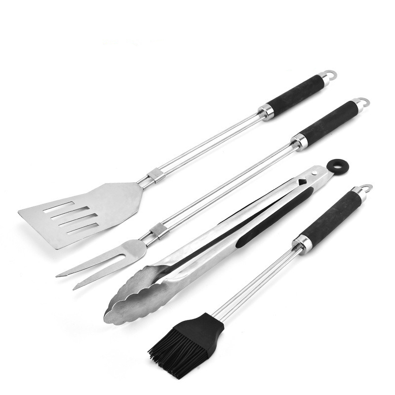 4pcs BBQ Tools Set Barbecue St - огляд і ціна Camping Cooking Accessories Set