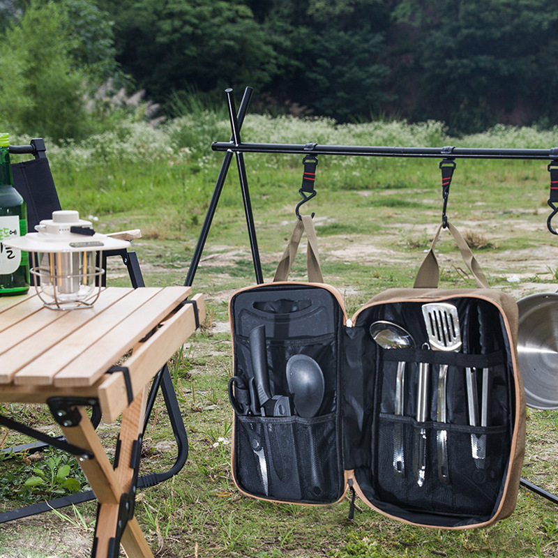 8pcs Camping Kitchen Cookware  - огляд і ціна Camping Cooking Hardware