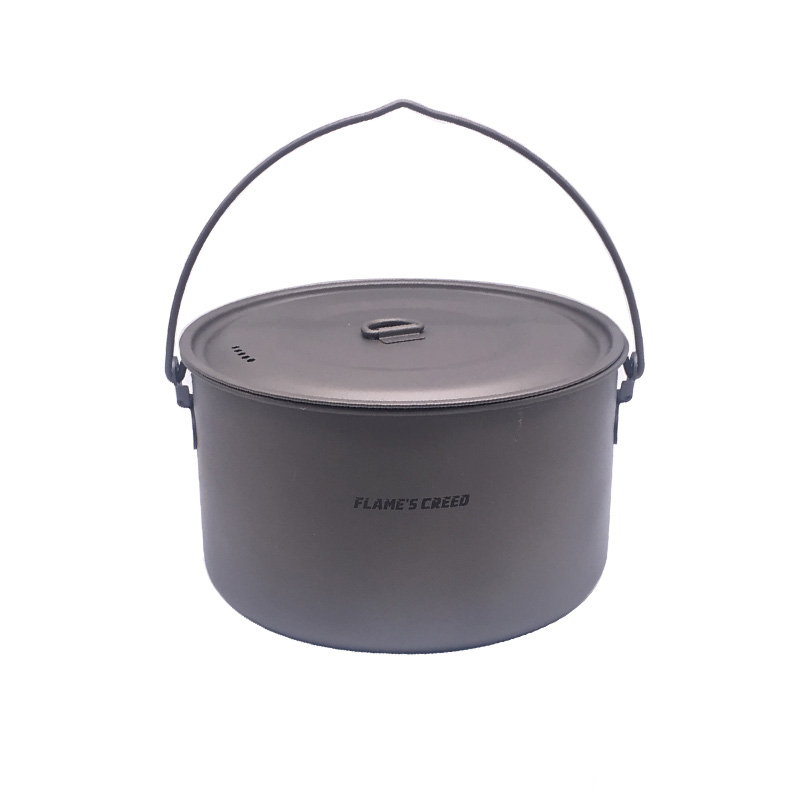 FLAME'S CREED 1100ml 1950ml Ul - огляд і ціна Camping Cooking Pot Set