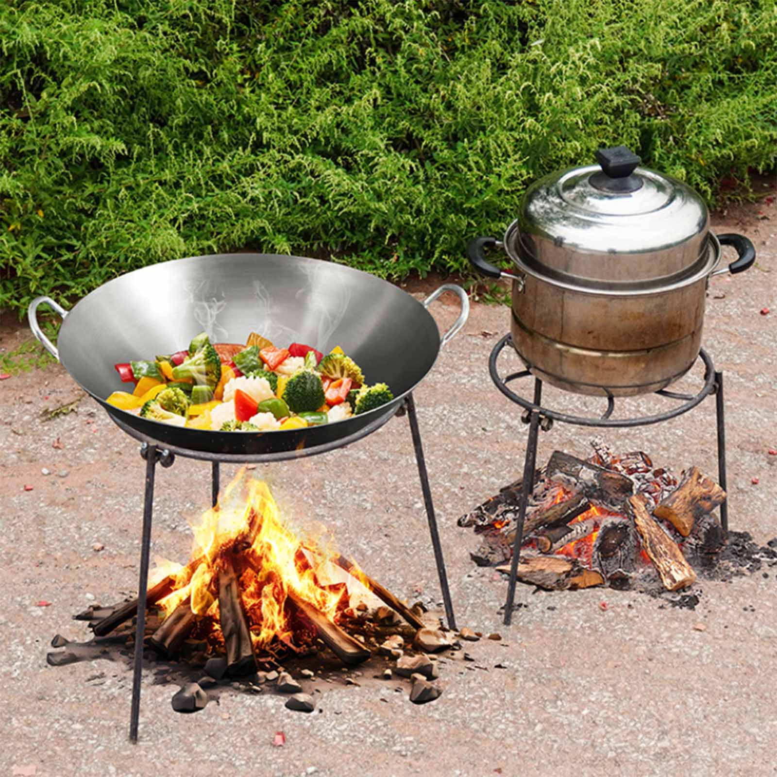 Campfire Tripod Folding Grill  - огляд і ціна Camping Cooking Pot Tripod