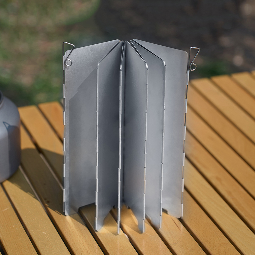 10 Plates Foldable Gas Stove W - огляд і ціна Camping Cooking Windscreen