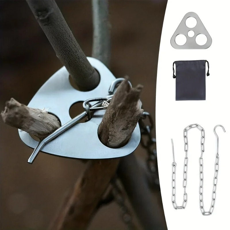 Outdoor BBQ Tripod Portable De - огляд і ціна Camping Cooking Pot Tripod
