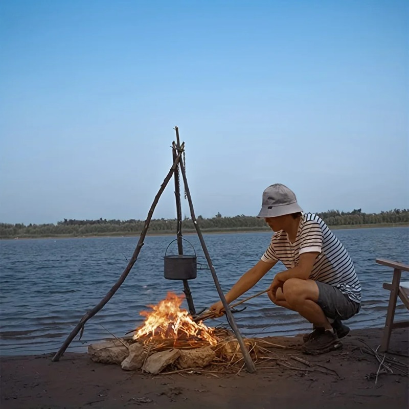 Outdoor BBQ Tripod Portable De - огляд і ціна Camping Cooking Pot Tripod