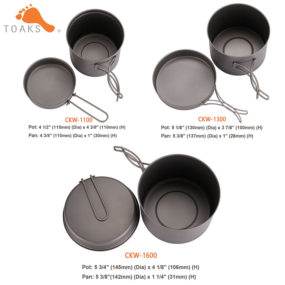 TOAKS Cookware Set Ultralight  - огляд і ціна Camping Cooking Survival