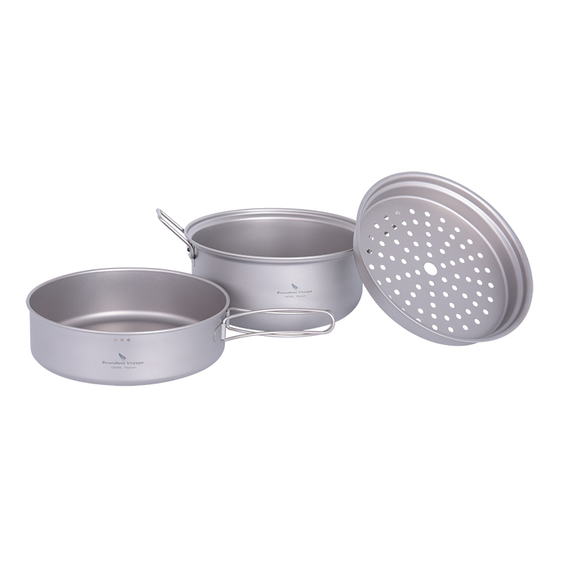 Boundless Voyage Titanium Stea - огляд і ціна Camping Cooking Pot Set