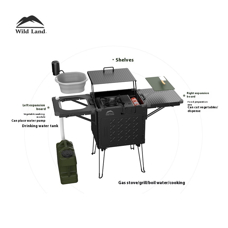 Portable Foldable Aluminum All - огляд і ціна Camping Cooking System