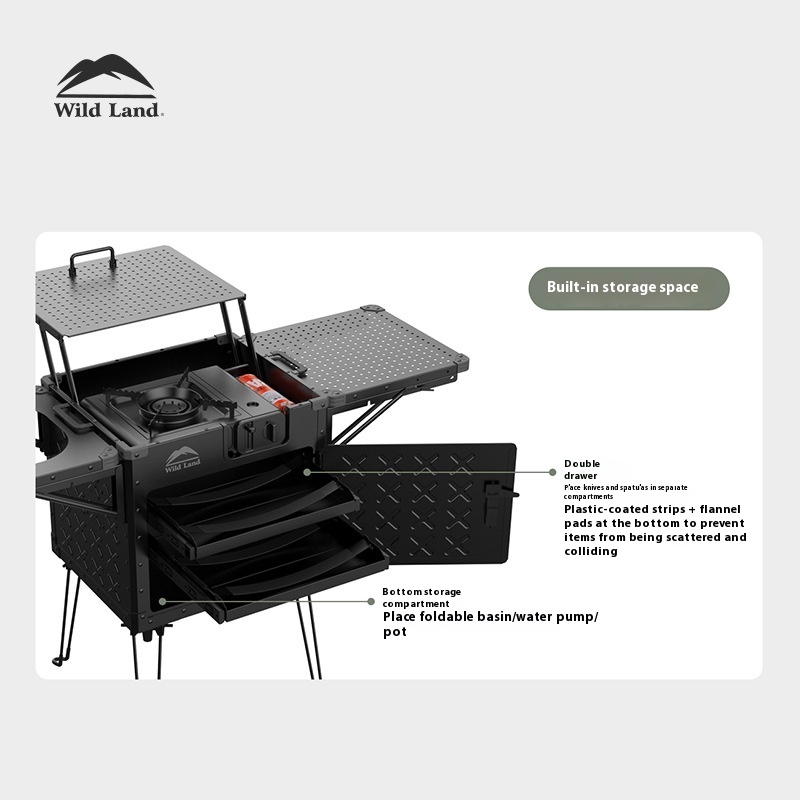 Portable Foldable Aluminum All - огляд і ціна Camping Cooking System