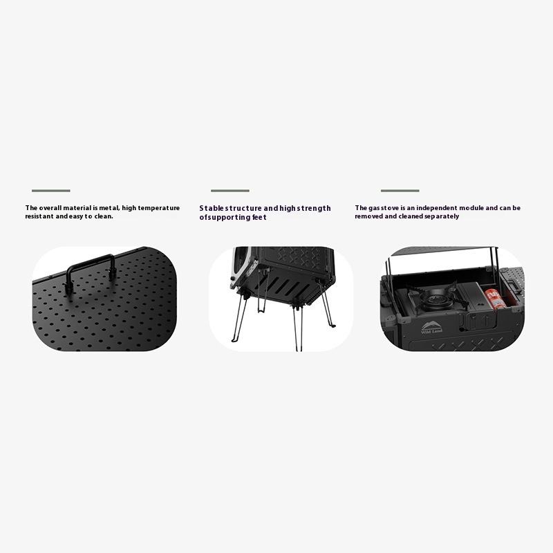 Portable Foldable Aluminum All - огляд і ціна Camping Cooking System
