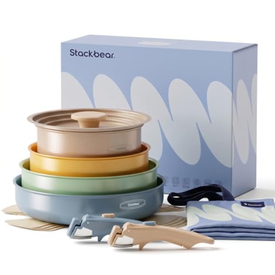 Ceramic Cookware Set, Detachab - огляд і ціна Camping Cooking Set Detachable Handle