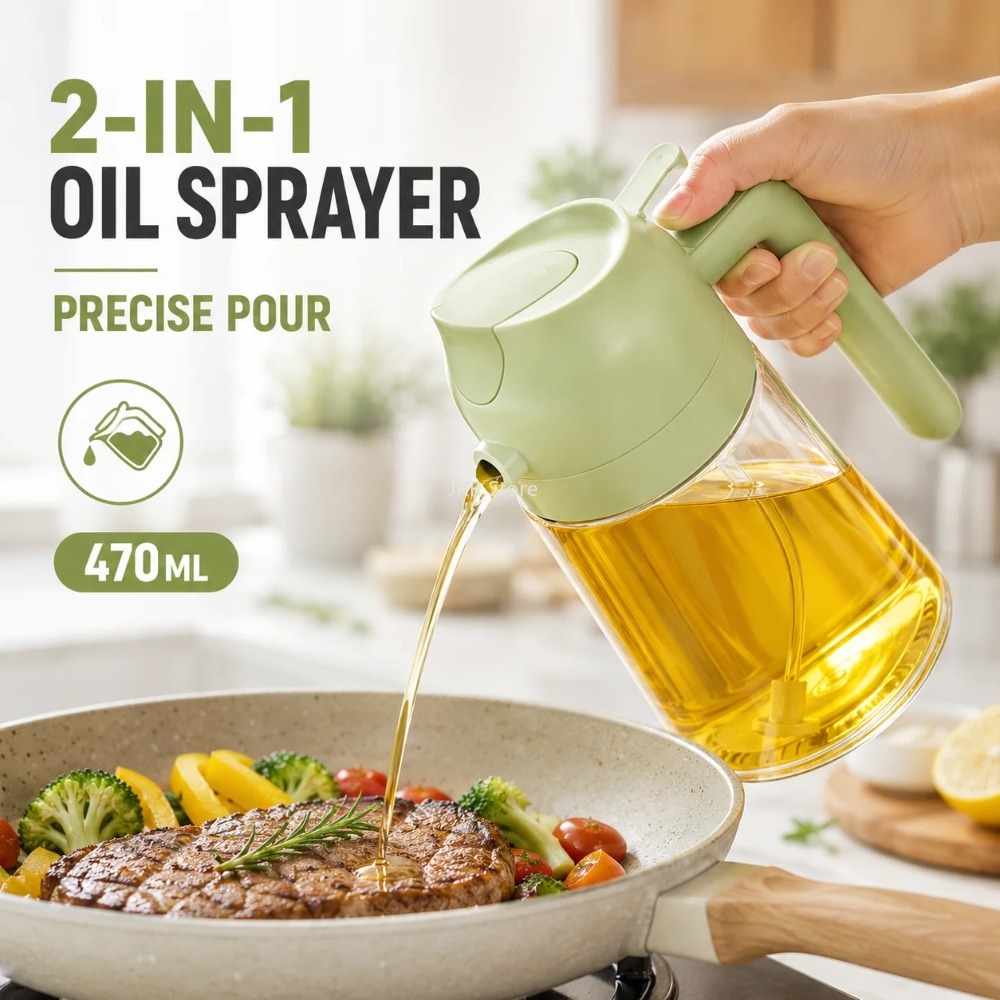 2 in 1 Olive Oil Sprayer Dispe - огляд і ціна Camping With Cooking