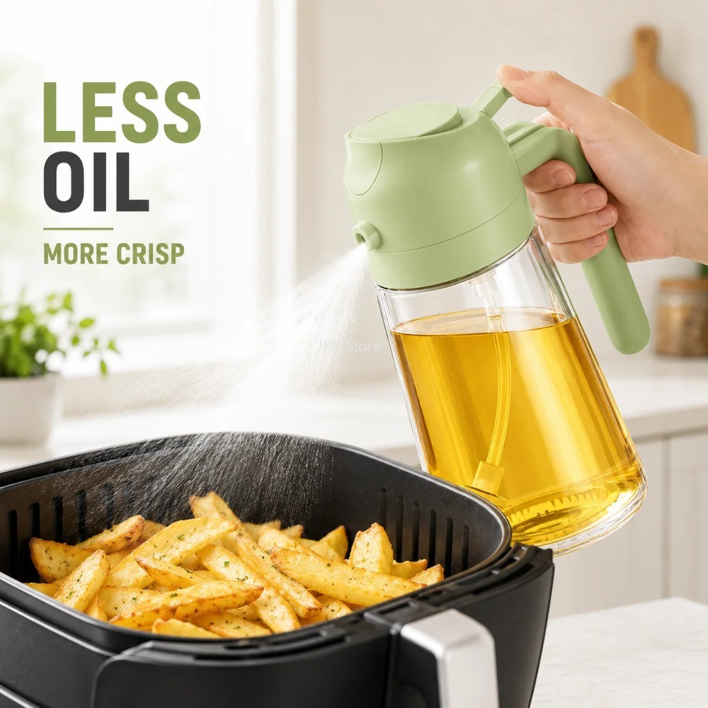 2 in 1 Olive Oil Sprayer Dispe - огляд і ціна Camping With Cooking