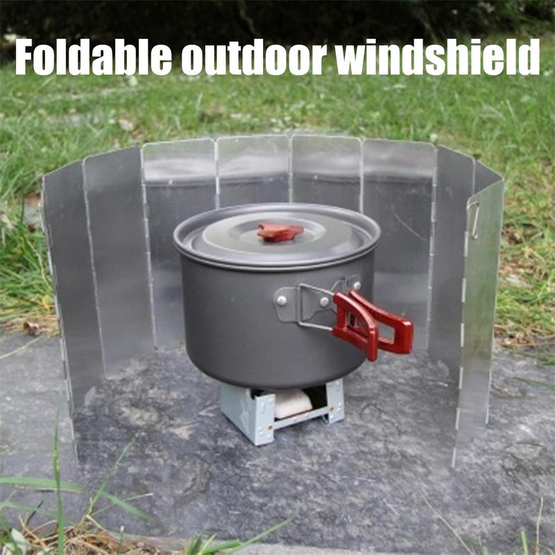 16 Plates Gas Stove Wind Shiel - огляд і ціна Camping Cooking Windscreen