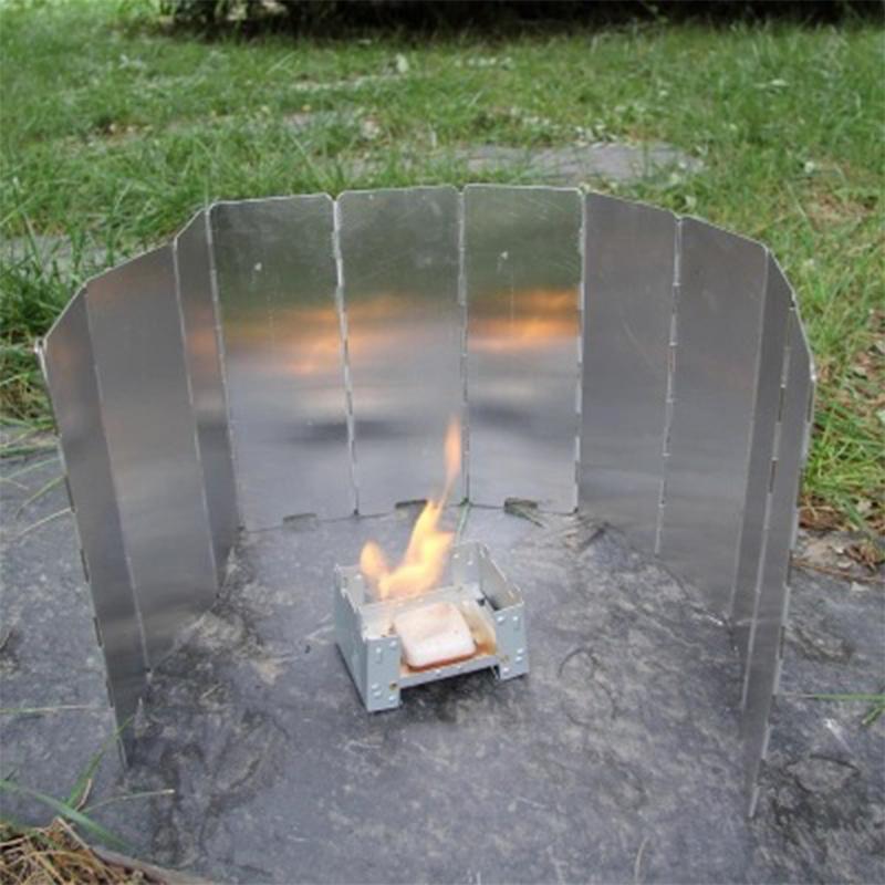 16 Plates Gas Stove Wind Shiel - огляд і ціна Camping Cooking Windscreen