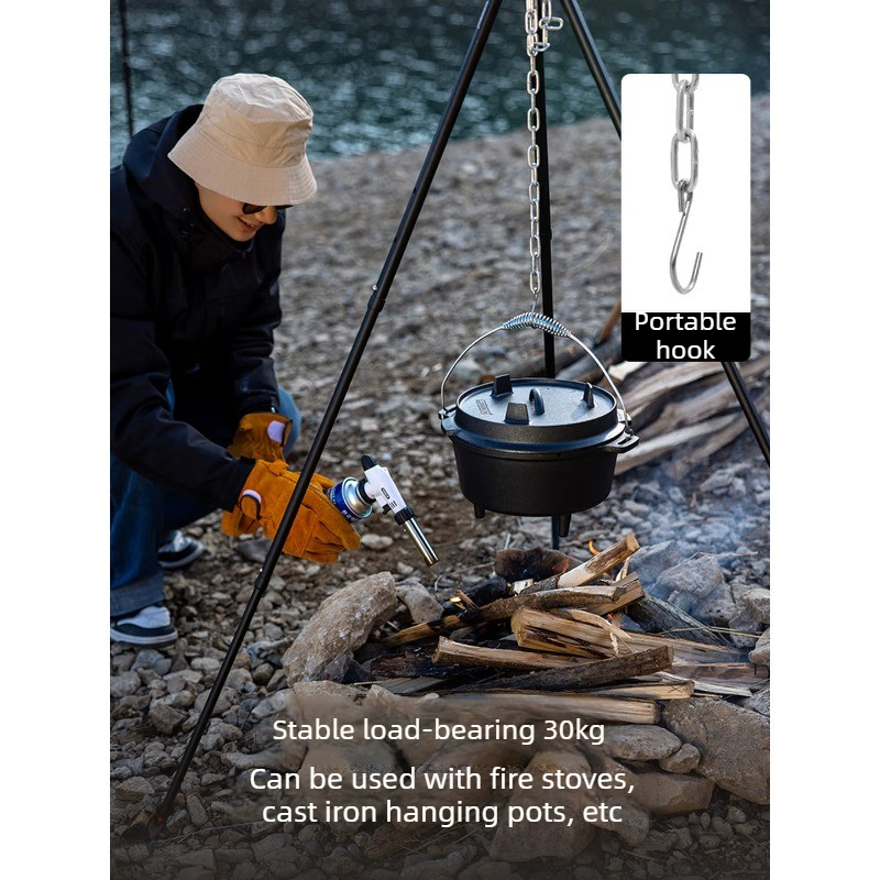 Aluminum Alloy Hanging Pot Bra - огляд і ціна Camping Cooking Pot Tripod