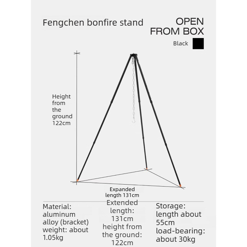 Aluminum Alloy Hanging Pot Bra - огляд і ціна Camping Cooking Pot Tripod