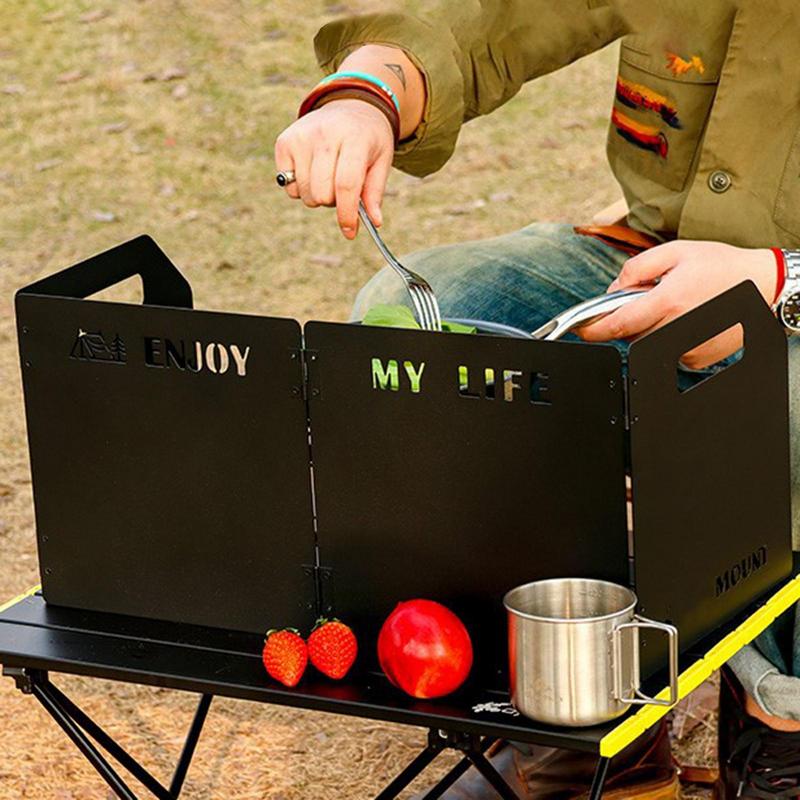 Four-Fold Gas Stove Wind Shiel - огляд і ціна Camping Cooking Windscreen