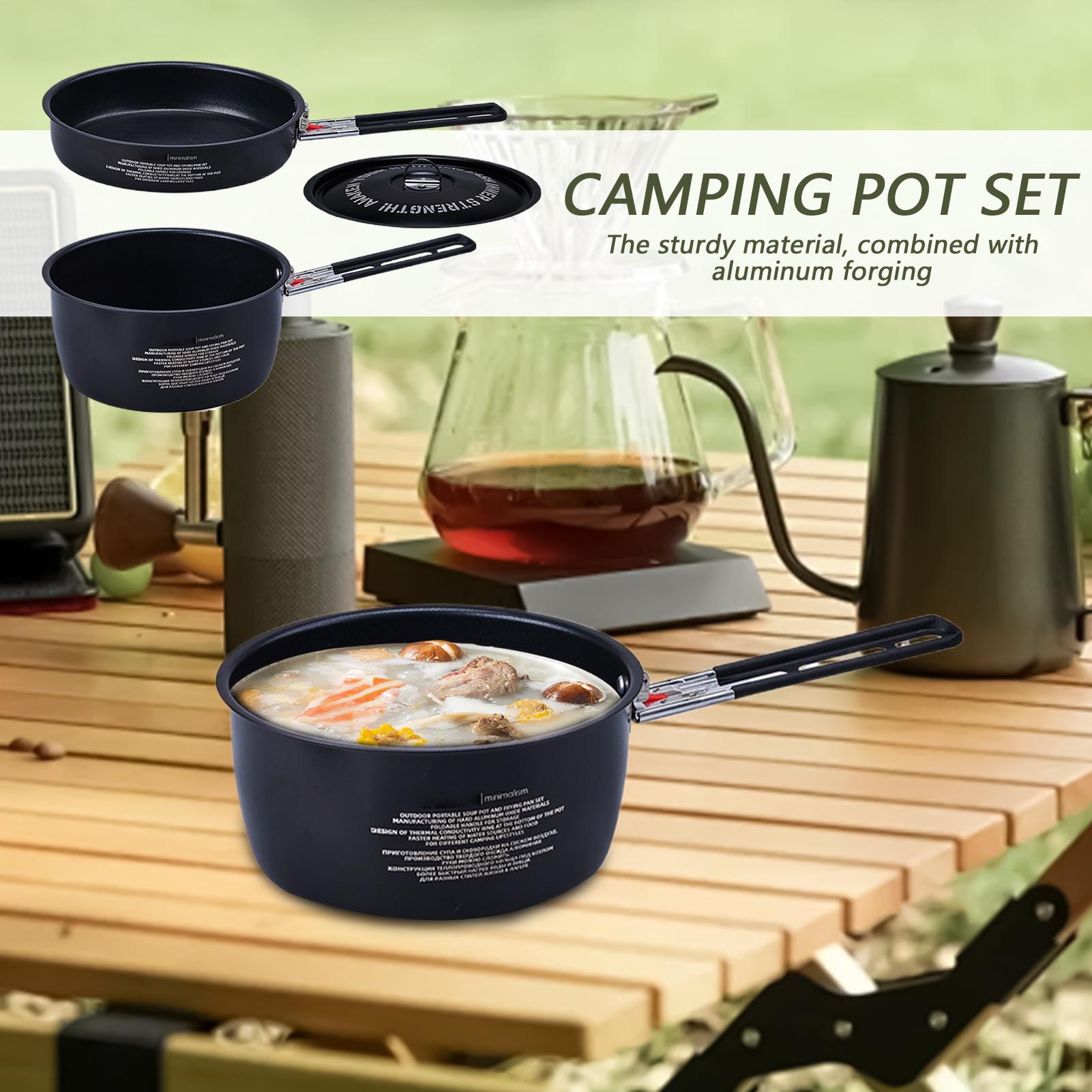 Camping Cookware Set Camping F - огляд і ціна Camping Cooking Set Detachable Handle