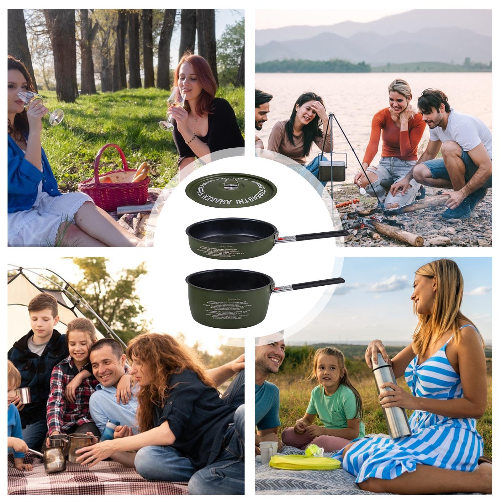 Camping Cookware Set Camping F - огляд і ціна Camping Cooking Set Detachable Handle