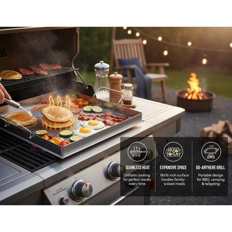 Universal Flat Top Griddle 18x - огляд і ціна Camping Cooking Hardware