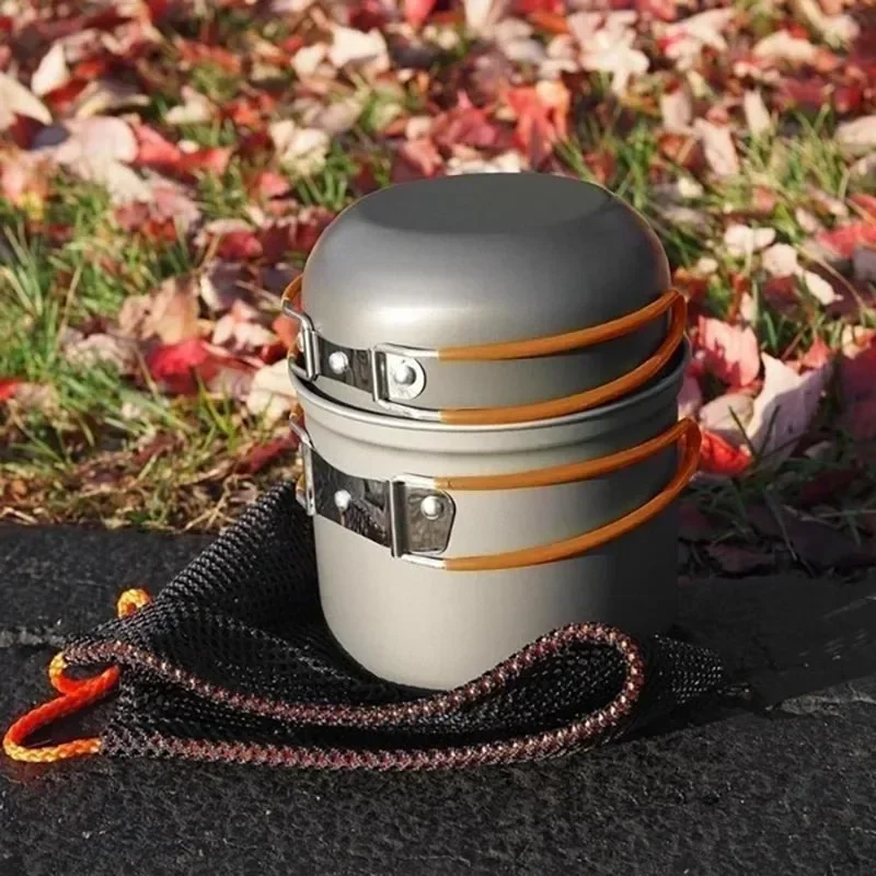 New Camping Pot  Portable Outd - огляд і ціна Camping Cooking Pot Set