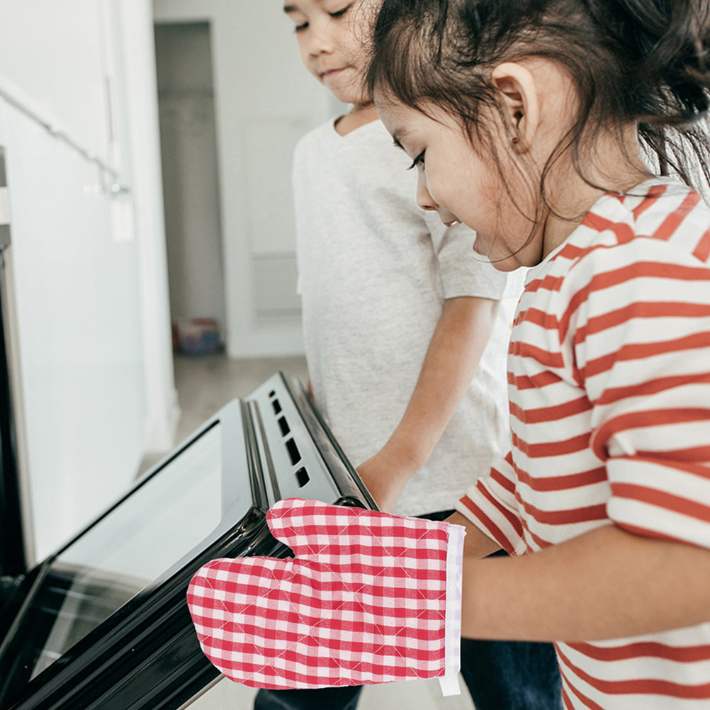 4Pcs Kids Baking Mittens Heat  - огляд і ціна Camping Cooking With Kids