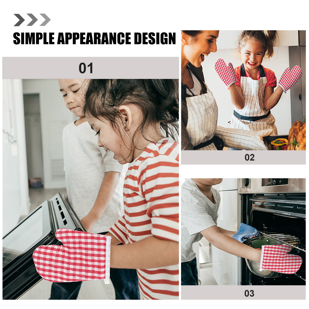 4Pcs Kids Baking Mittens Heat  - огляд і ціна Camping Cooking With Kids