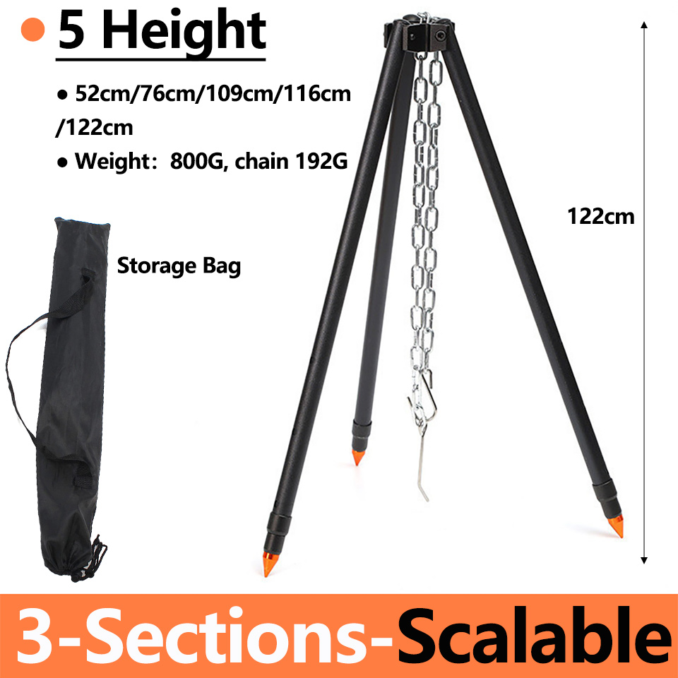 Camping Campfire Tripod for Ha - огляд і ціна Camping Cooking Pot Tripod