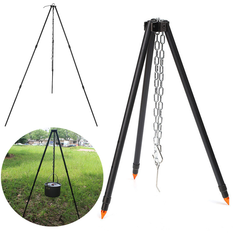 Camping Campfire Tripod for Ha - огляд і ціна Camping Cooking Pot Tripod