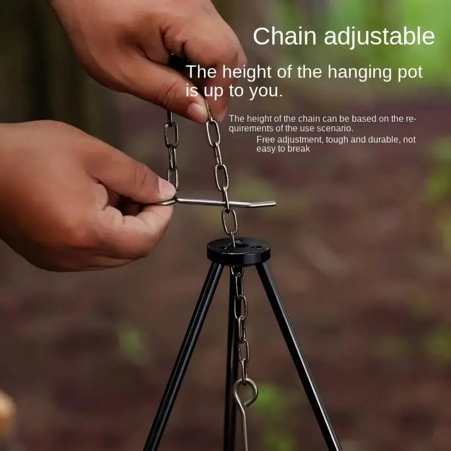TRALOW Portable Foldable Campf - огляд і ціна Camping Cooking Pot Tripod