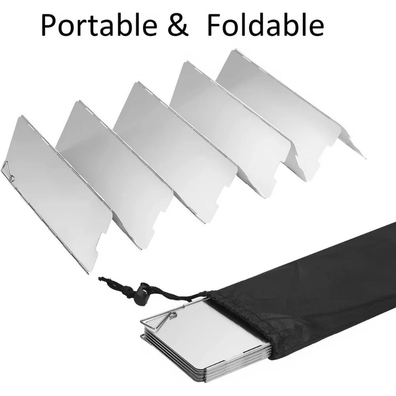 Portable Camping Stove Wind Sh - огляд і ціна Camping Cooking Windscreen