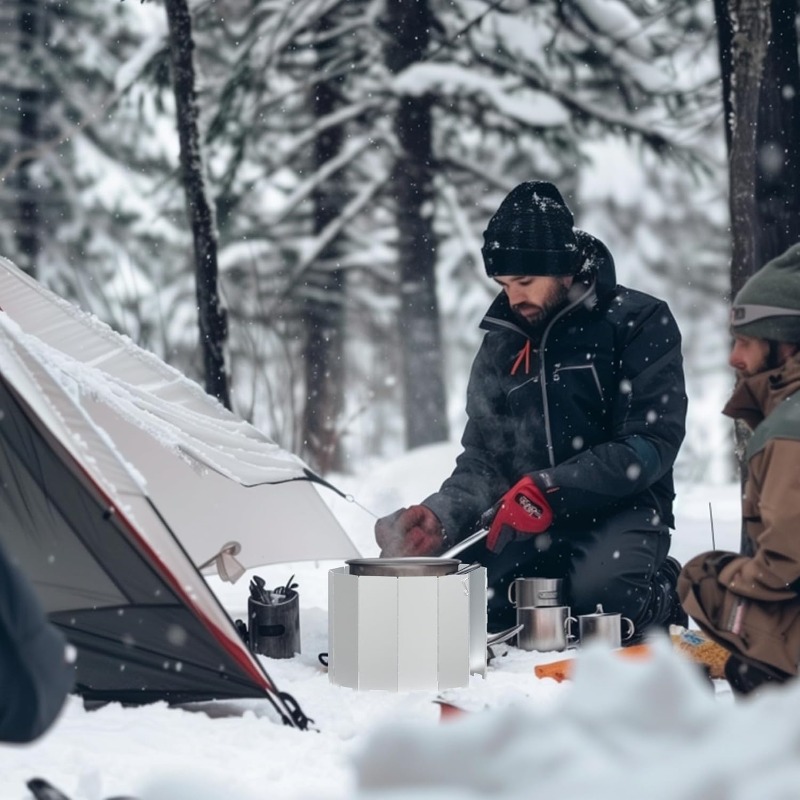 Portable Camping Stove Wind Sh - огляд і ціна Camping Cooking Windscreen