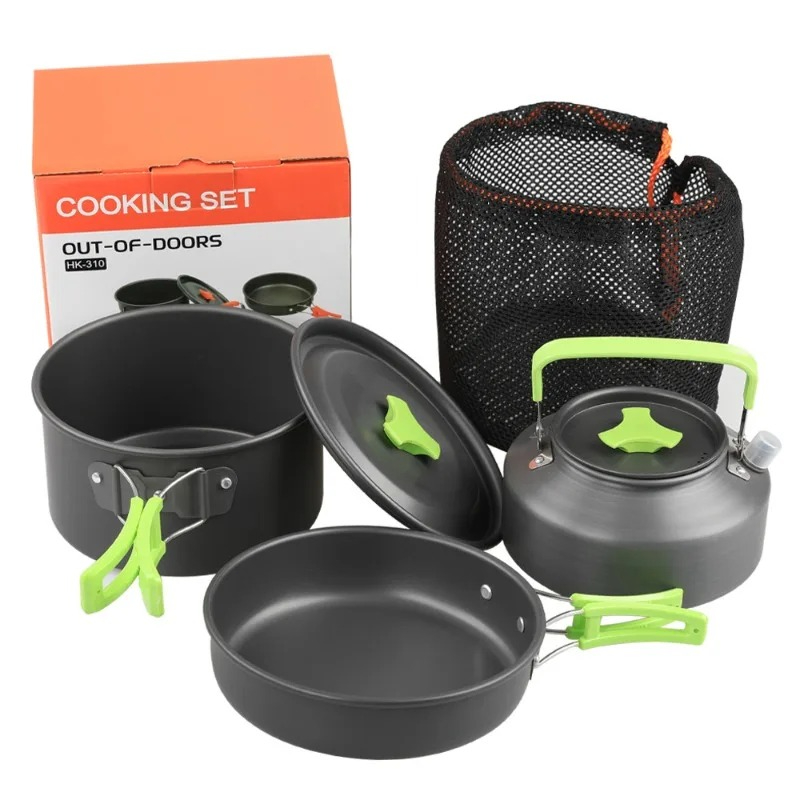 Camping Cooking Set, Outdoor K - огляд і ціна Camping Cooking Pot Set