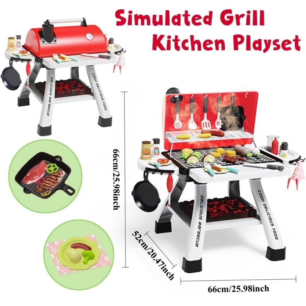 Barbecue Grill Toy Set Kids BB - огляд і ціна Camping Cooking With Kids
