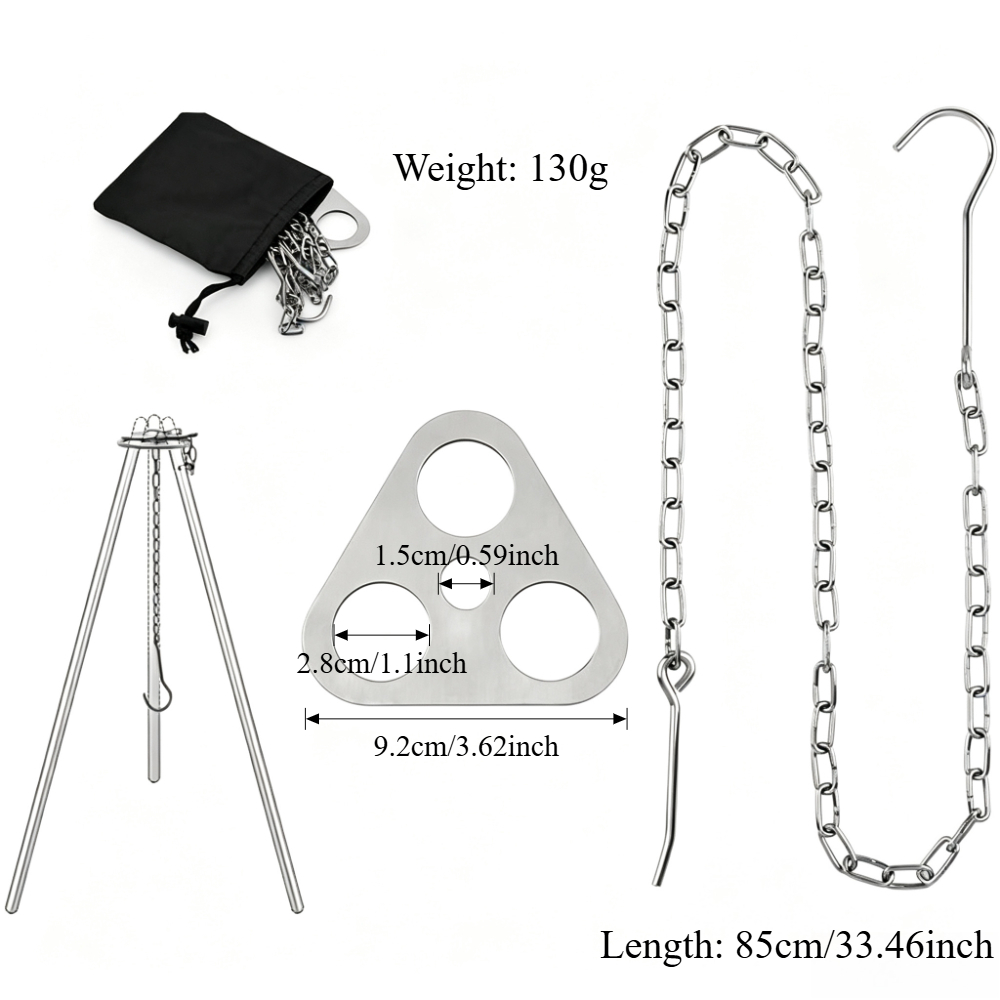 Adjustable Camping Tripod for  - огляд і ціна Camping Cooking Pot Tripod