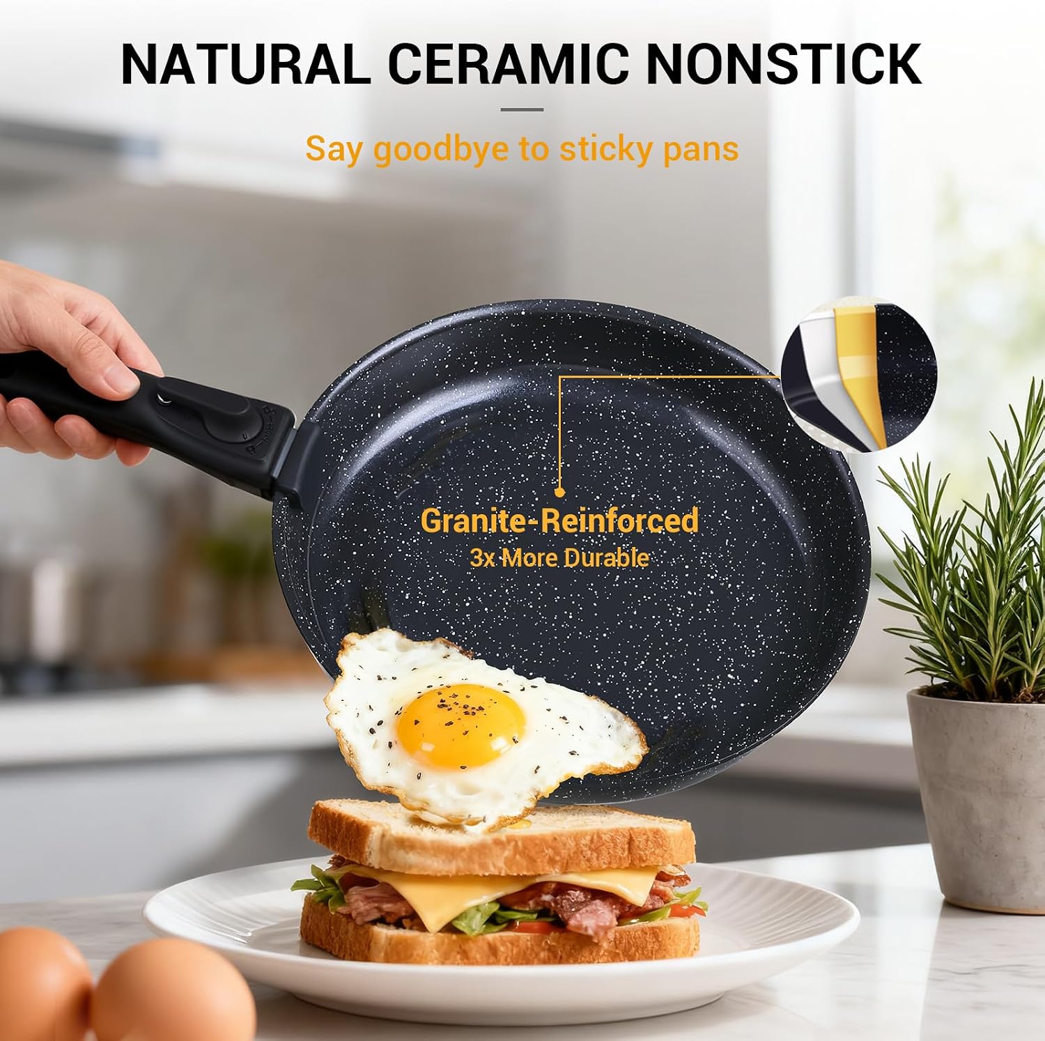 21 Pieces Nonstick Pots Pans S - огляд і ціна Camping Cooking Set Detachable Handle