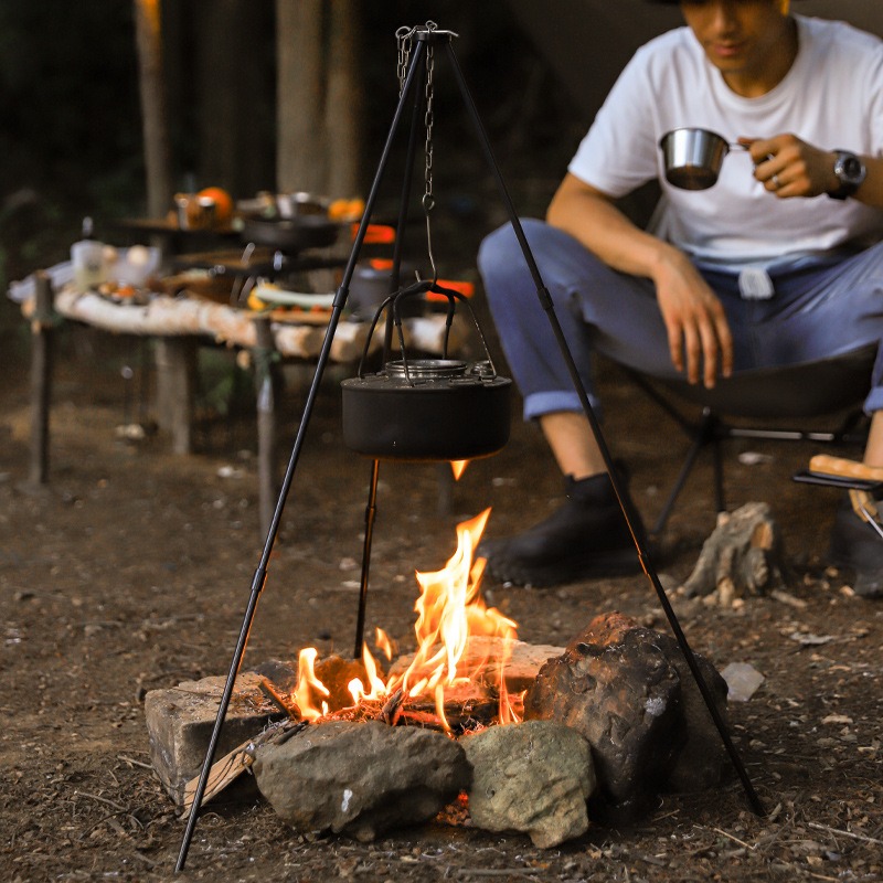 Portable Outdoor Cooking Tripo - огляд і ціна Camping Cooking Pot Tripod