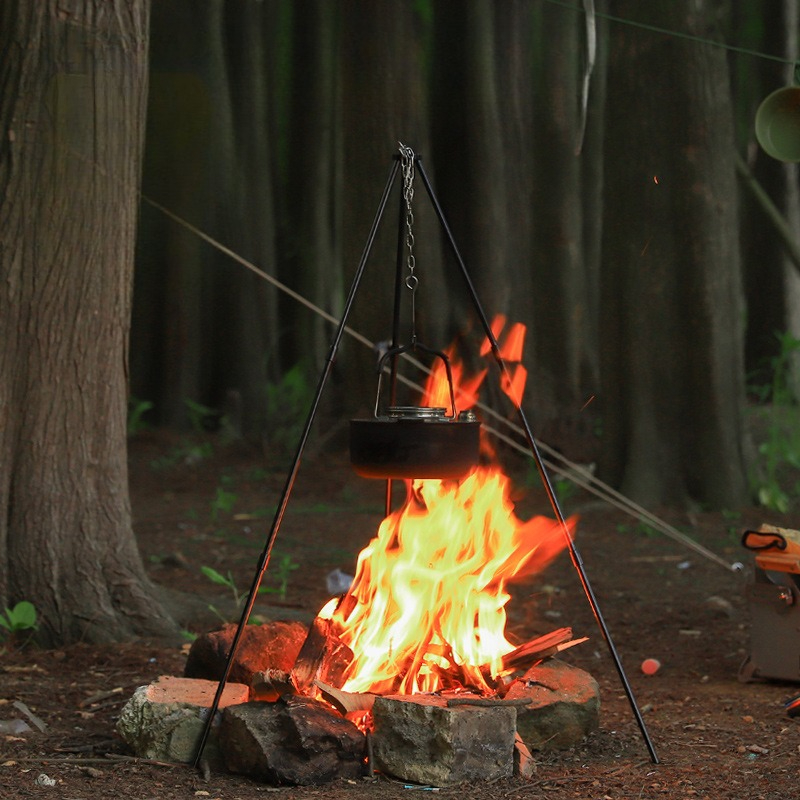 Portable Outdoor Cooking Tripo - огляд і ціна Camping Cooking Pot Tripod