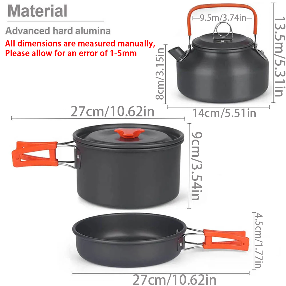 1pcs/1set Camping Cookware Kit - огляд і ціна Camping Cooking Utensil Bag