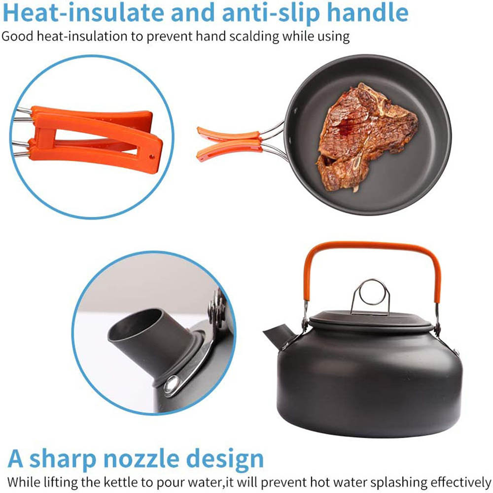 1pcs/1set Camping Cookware Kit - огляд і ціна Camping Cooking Utensil Bag