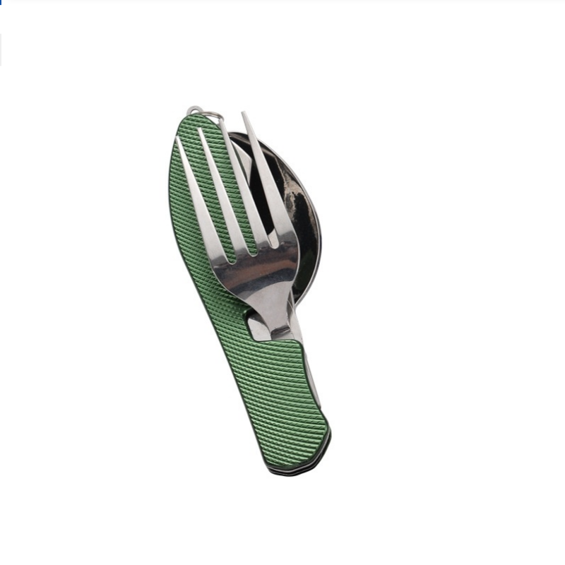 Foldable Stainless Steel Cutle - огляд і ціна Camping Cooking Survival