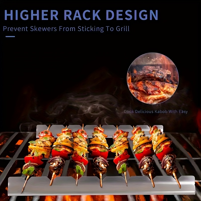 2pcs Kebab Rack Kebab Stands S - огляд і ціна Camping Cooking Full Set