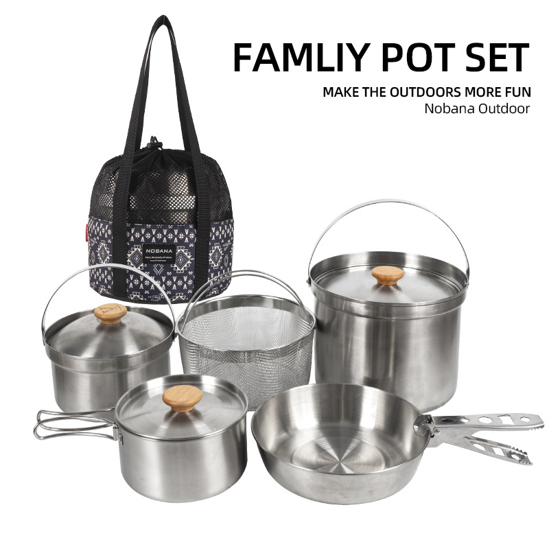 NOBANA Newest Outdoor Stainles - огляд і ціна Camping Cooking Hardware