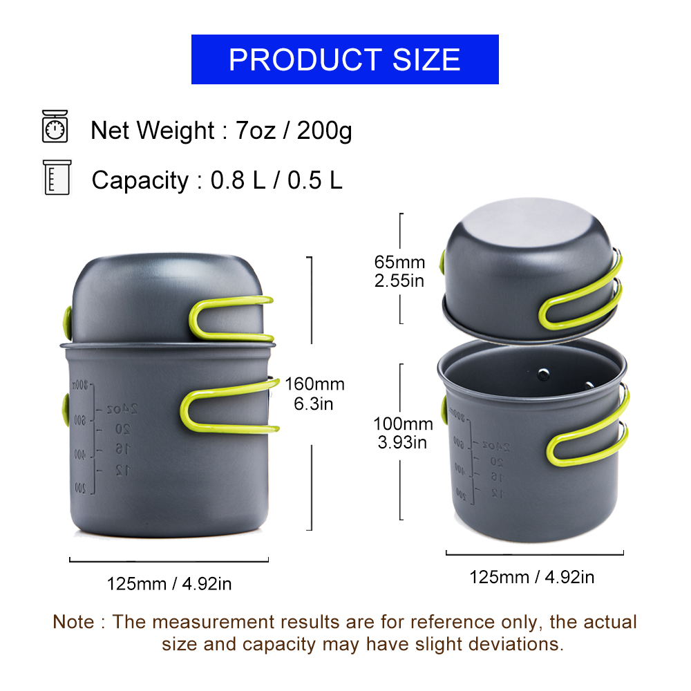 Widesea Ultralight Camping Coo - огляд і ціна Camping Cooking Pot Set