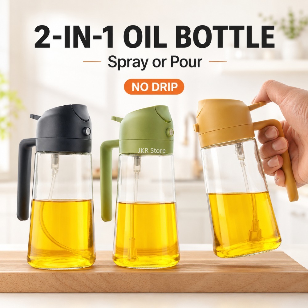 2 in 1 Olive Oil Sprayer Dispe - огляд і ціна Camping With Cooking